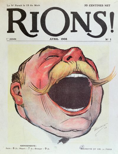 Ríamos, portada de la revista Rions, 1908 de Wallace